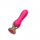 Розовый мини-вибратор Mini Vibrator с пультом ДУ - 12,5 см. - I-MOON