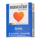 Презервативы с пупырышками Masculan Dotted - 3 шт. - Masculan - купить с доставкой в Ростове-на-Дону