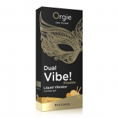 Съедобный гель Dual Vibe Pina Colada с эффектом вибрации и вкусом коктейля пина колада - 15 мл. - ORGIE - купить с доставкой в Ростове-на-Дону