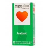 Презервативы анатомической формы Masculan Anatomic - 10 шт. - Masculan - купить с доставкой в Ростове-на-Дону