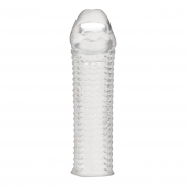 Текстурированная насадка на пенис Clear Textured Penis Enhancing Sleeve Extension - 16,5 см. - BlueLine - в Ростове-на-Дону купить с доставкой