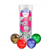 Ароматизированный лубрикант Hot Ball Mix на масляной основе (4 шарика по 3 гр.) - HotFlowers - купить с доставкой в Ростове-на-Дону