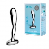 Стальной стимулятор простаты Stainless Steel Prostate Plug - 11,5 см. - b-Vibe - в Ростове-на-Дону купить с доставкой