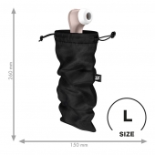 Черный мешочек для хранения игрушек Treasure Bag L - Satisfyer - купить с доставкой в Ростове-на-Дону
