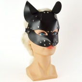 Черная кржаная маска Pussy - Sitabella - купить с доставкой в Ростове-на-Дону