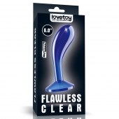 Синяя анальная втулка Flawless Clear Prostate Plug 6.0 - 15 см. - Lovetoy - в Ростове-на-Дону купить с доставкой