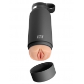 Серый мастурбатор в виде бутылки F*ck Flask - Pipedream - в Ростове-на-Дону купить с доставкой