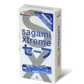 Презервативы Sagami Xtreme Ultrasafe с двойным количеством смазки - 10 шт. - Sagami - купить с доставкой в Ростове-на-Дону