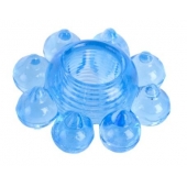 Голубая гелевая насадка-цветок - Toyfa Basic - в Ростове-на-Дону купить с доставкой