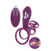 Фиолетовая эрекционная вибронасадка Halo Halo C-Ring Sleeve - Toy Joy - в Ростове-на-Дону купить с доставкой