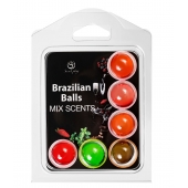 Набор из 6 шариков с ароматизированными массажными маслами Brazilian Balls - Secret Play - купить с доставкой в Ростове-на-Дону