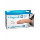 Полый страпон на ремнях 6’’ Hollow Silicone Strap-on - Pipedream - купить с доставкой в Ростове-на-Дону