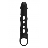 Черная насадка-удлинитель Vibrating Extender With Remote с вибрацией - Dream Toys - в Ростове-на-Дону купить с доставкой