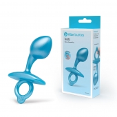 Голубая анальная пробка для массажа простаты Bulb Silicone Prostate Plug - 10,7 см. - b-Vibe - в Ростове-на-Дону купить с доставкой