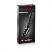 Вибратор с электростимуляцией Sizzling Simon Black Edition - 27 см. - MyStim - купить с доставкой в Ростове-на-Дону