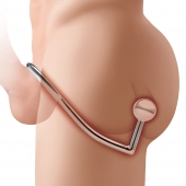 Кольцо на пенис с анальным стимулятором Stainless Steel Anal Hook   Cock Ring - BlueLine - в Ростове-на-Дону купить с доставкой