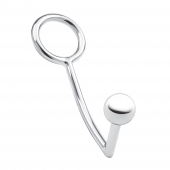 Кольцо на пенис с анальным стимулятором Stainless Steel Anal Hook   Cock Ring - BlueLine - в Ростове-на-Дону купить с доставкой