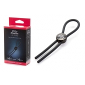 Тёмно-серое эрекционное кольцо с зажимом Again and Again Adjustable Cock Ring - Fifty Shades of Grey - в Ростове-на-Дону купить с доставкой