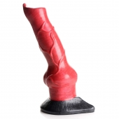 Красный фантазийный фаллоимитатор Hell-Hound Canine Penis Silicone Dildo - 19 см. - XR Brands