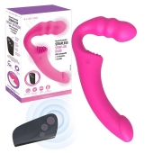 Розовый безремневой страпон Straples Strap-On Dildo - Erokay - купить с доставкой в Ростове-на-Дону