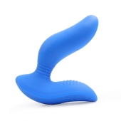 Синий вибромассажер простаты 3,5’’ Curve P-spot Massager - 12 см. - Erokay - в Ростове-на-Дону купить с доставкой