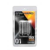 Прозрачная насадка с шипами STAY HARD COCK SLEEVE 01 CLEAR - Blush Novelties - в Ростове-на-Дону купить с доставкой