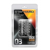 Прозрачная насадка с шипами и шишечками STAY HARD COCK SLEEVE 03 CLEAR - Blush Novelties - в Ростове-на-Дону купить с доставкой