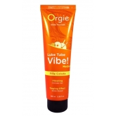Гель с эффектом вибрации Lube Tube Vibe Medium Pina Colada - 100 мл. - ORGIE - купить с доставкой в Ростове-на-Дону