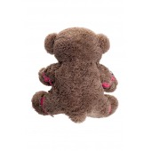 Бондажный набор: бурый мишка с розовыми оковами и наручниками - Pecado - купить с доставкой в Ростове-на-Дону