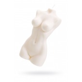 Белая интерьерная свеча в форме женского торса - 850 гр. - Pecado - купить с доставкой в Ростове-на-Дону