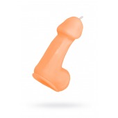 Оранжевая свеча в форме пениса - 47 гр. - Pecado - купить с доставкой в Ростове-на-Дону