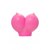 Розовая свеча «Сиськи» - 150 гр. - Pecado - купить с доставкой в Ростове-на-Дону