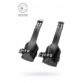 Черные подвесы с белой строчкой - Pecado - купить с доставкой в Ростове-на-Дону