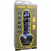Черно-синяя мини-машина на присоске Tendril Thruster - 21,6 см. - Doc Johnson - купить с доставкой в Ростове-на-Дону