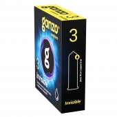 Супертонкие презервативы Ganzo Invisible - 3 шт. - Ganzo - купить с доставкой в Ростове-на-Дону