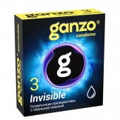 Супертонкие презервативы Ganzo Invisible - 3 шт. - Ganzo - купить с доставкой в Ростове-на-Дону