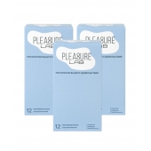 Набор из 3 упаковок ультратонких презервативов Pleasure Lab (по 12 шт.) - Pleasure Lab - купить с доставкой в Ростове-на-Дону