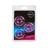 Набор из 3 лиловых эрекционных колец различной формы - Erowoman-Eroman - в Ростове-на-Дону купить с доставкой