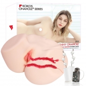 Мастурбатор-полуторс с двойным слоем материала и вибрацией Jenny Onahole Real Vagina - KOKOS - в Ростове-на-Дону купить с доставкой
