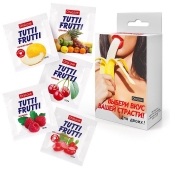 Набор из 5 саше съедобных смазок Tutti-Frutti - Биоритм - купить с доставкой в Ростове-на-Дону