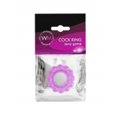 Лиловое эрекционное кольцо с 2 рядами стимулирующих шариков - Erowoman-Eroman - в Ростове-на-Дону купить с доставкой