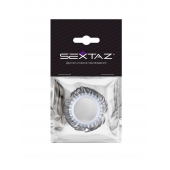 Эластичное эрекционное колечко с черными «ресничками» - Sextaz - в Ростове-на-Дону купить с доставкой