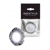 Эластичное эрекционное колечко с черными «ресничками» - Sextaz - в Ростове-на-Дону купить с доставкой