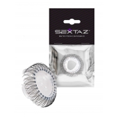 Эластичное эрекционное кольцо с длинными черными «ресничками» - Sextaz - в Ростове-на-Дону купить с доставкой