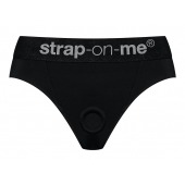 Черные трусики для насадок Heroine Lingerie Harness - size XL - Strap-on-me - купить с доставкой в Ростове-на-Дону