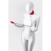 Красный ошейник с подкладкой из меха - ToyFa - купить с доставкой в Ростове-на-Дону