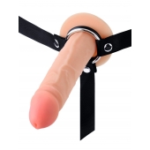 Мужской полый страпон на регулируемых ремнях - 18,5 см. - Sex Expert - купить с доставкой в Ростове-на-Дону