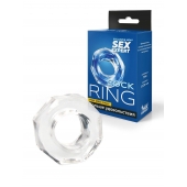 Прозрачное эрекционное кольцо в форме гайки - Sex Expert - в Ростове-на-Дону купить с доставкой