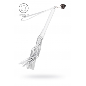 Белая кожаная плеть - 50 см. - Pecado - купить с доставкой в Ростове-на-Дону