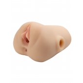 Телесный мастурбатор с вибрацией Double Pounder Vibrating Squeeze Stroker - Pipedream - в Ростове-на-Дону купить с доставкой